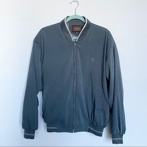 Binlailun Men’s gray blue zip up jacket size XXXL